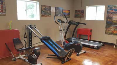 Enchanted Oaks RV Park in Rockport, TX - Our Exercise Room